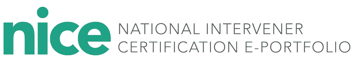 National Intervener Certification E-portfolio